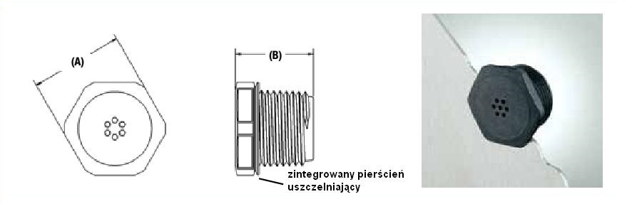 Gwintowana zaślepka wentylacyjna, Heyco, kompensator ciśnienia hurtownia bhjanecki.pl